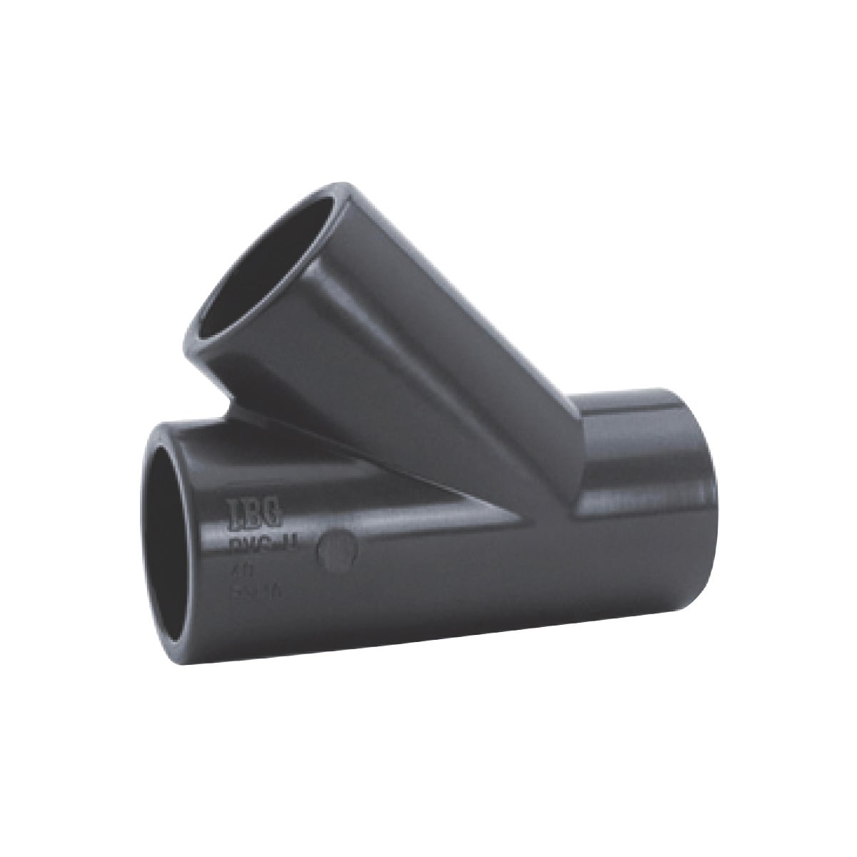 PVC T-Stück 45° d40 PN16 grau