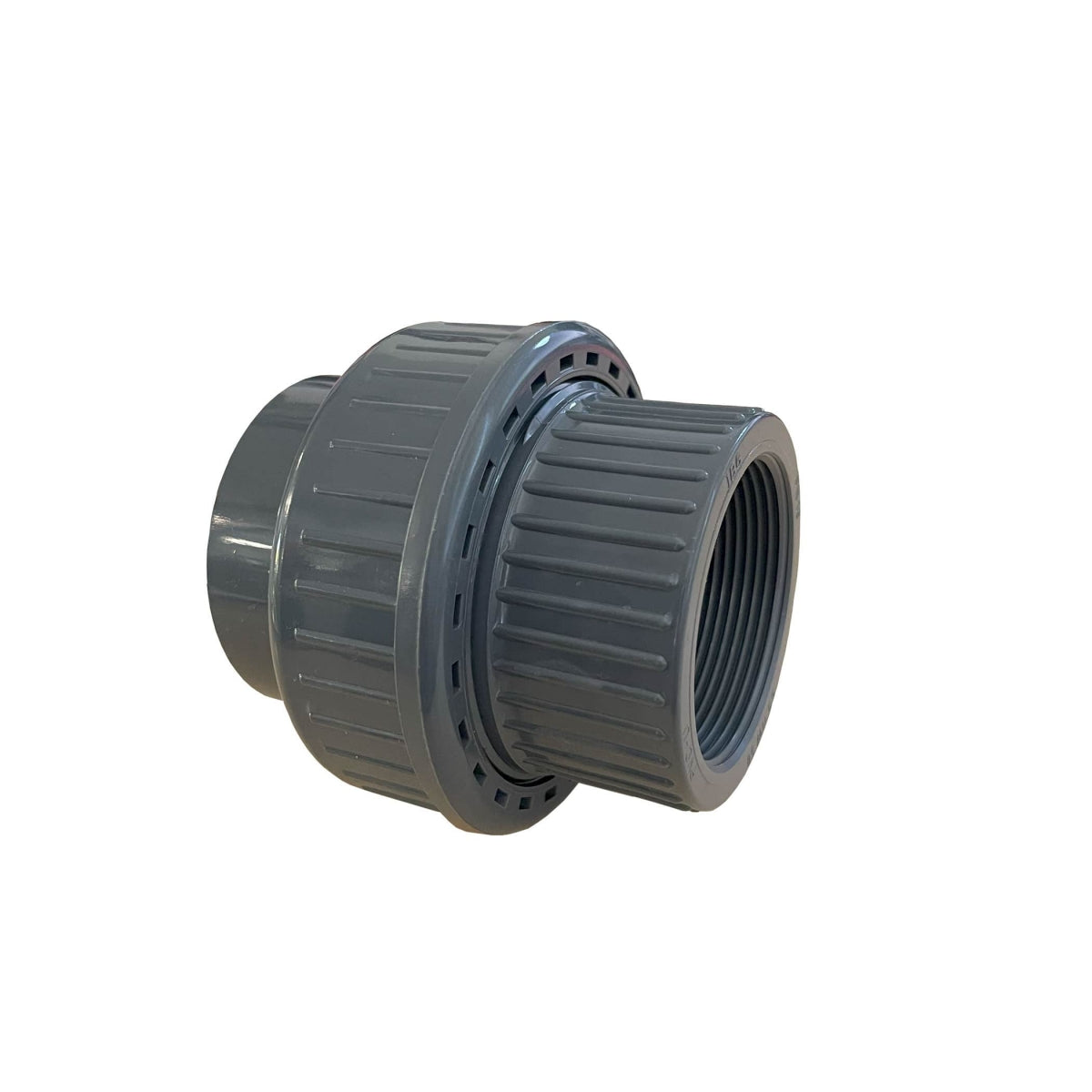 PVC Verschraubung d50 x 1 1/2" IG PN10 grau