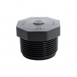 PVC Stopfen 1" PN10 grau