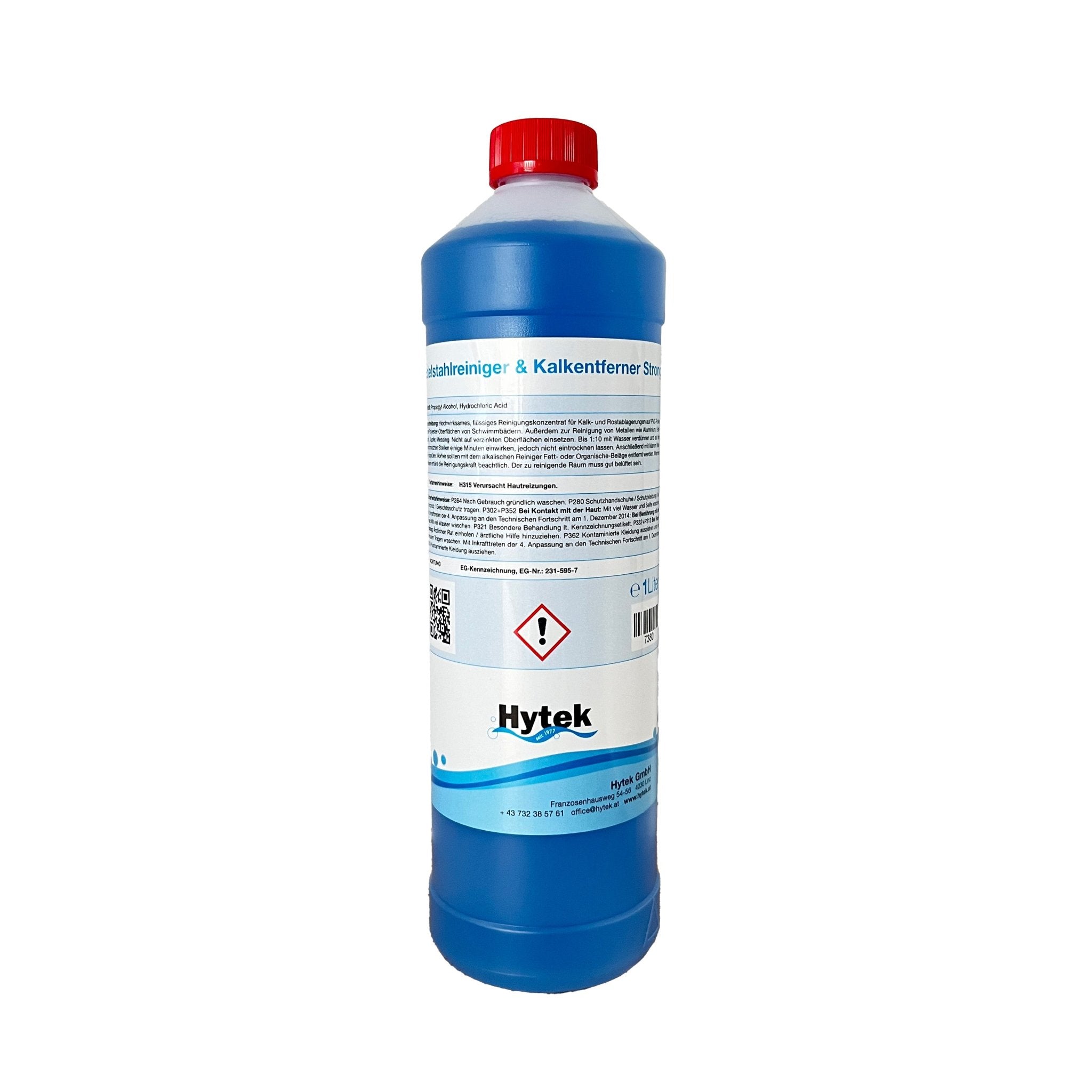 Edelstahlreiniger & Kalkentferner Strong 1 l - pools - shop