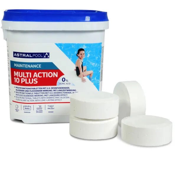 Multi-Funktion Tabs 250 g – 4in1 Chlor Multitabs für Pool - Hytek Pool Shop