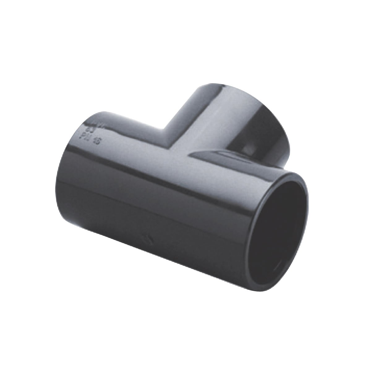 PVC T-Stück 90° d32 PN16 grau - Hytek Pool Shop