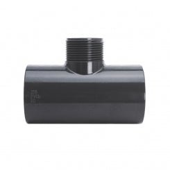 PVC T-Stück 90° d50 x 1 1/2" AG - Hytek Pool Shop