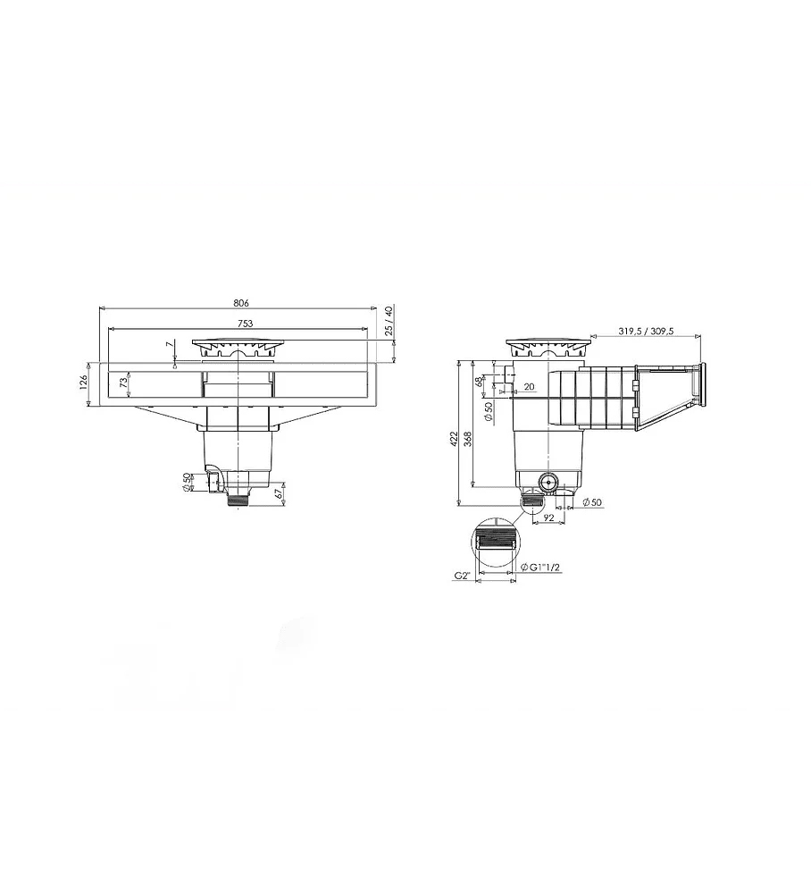 Skimmer SLIM 750 KS