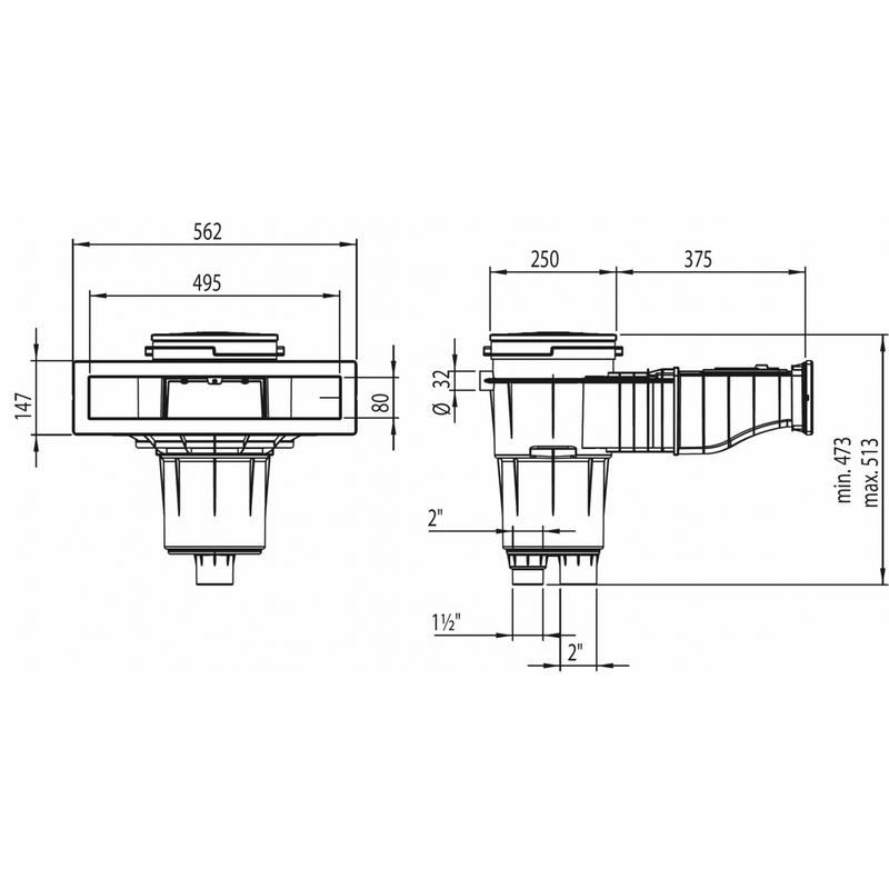 Skimmer SLIM 500 KS - Hytek Pool Shop