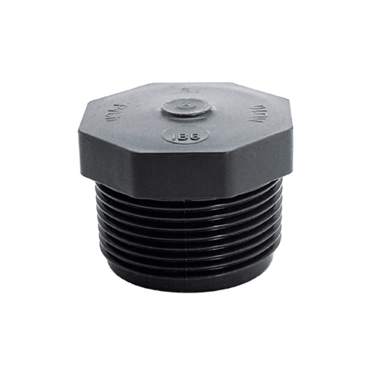 Stopfen kegeliges Außengewinde 2 1/2" BSP PN10 grau - Hytek Pool Shop