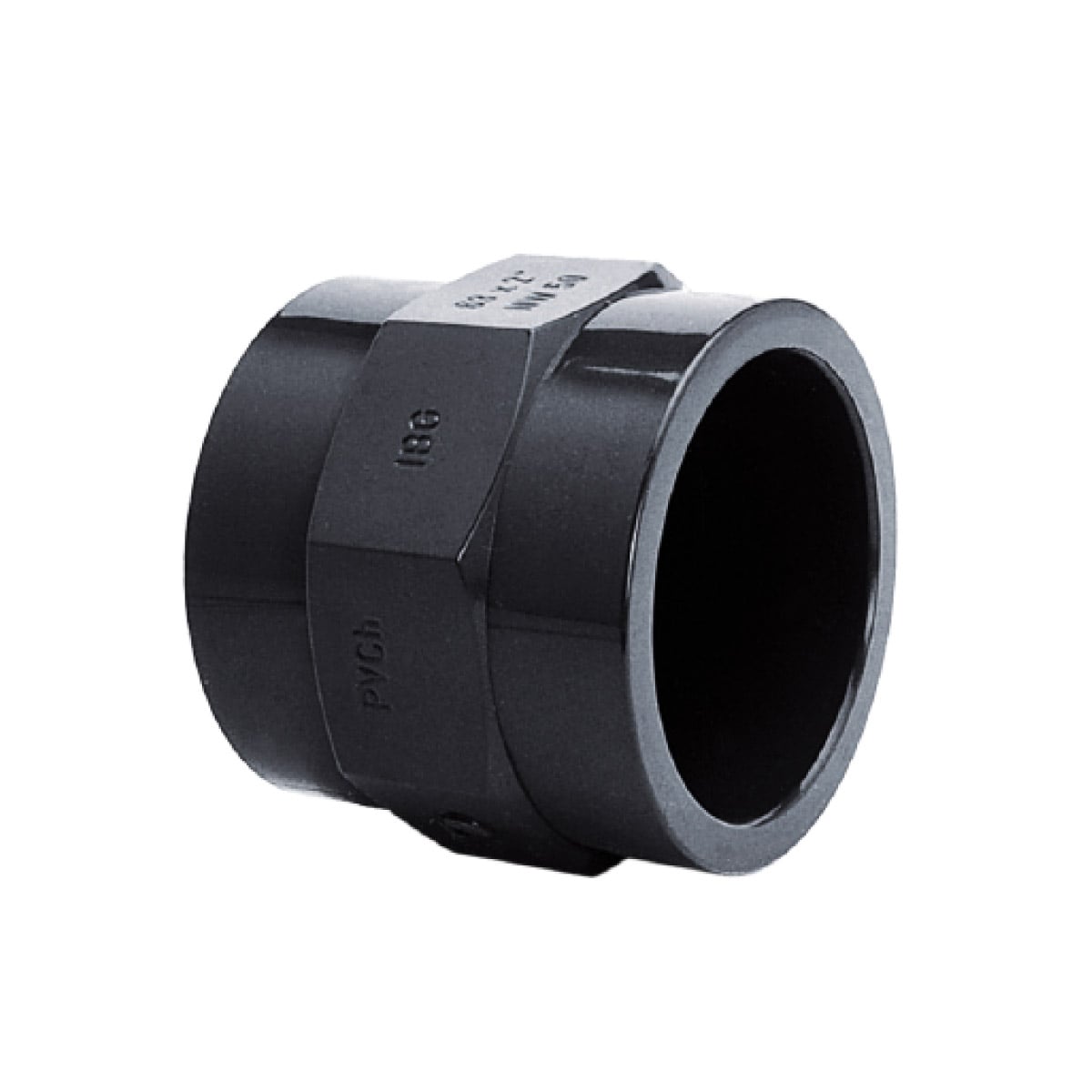 PVC Übergangsmuffe d63 x 2" IG PN10 grau