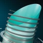 PVC Schlauch d50 B-active türkis