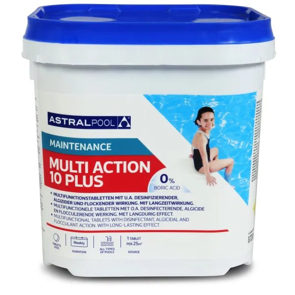 Multi-Funktion Tabs 250 g – 4in1 Chlor Multitabs für Pool - Hytek Pool Shop