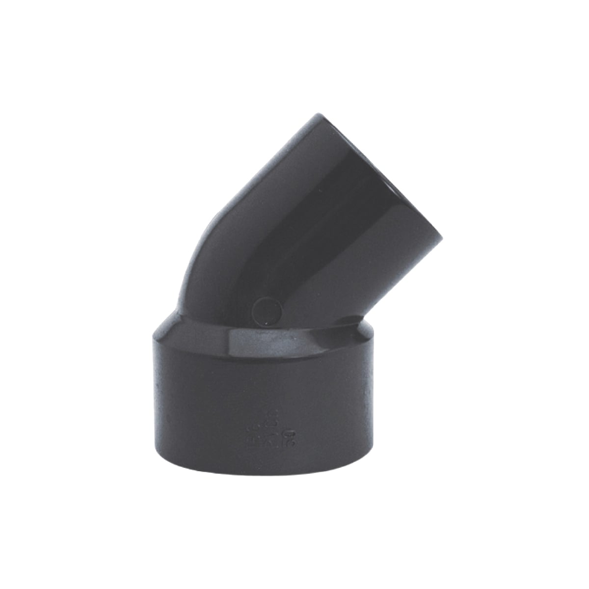 PVC Reduzierwinkel 45° d50 x 50/40 PN10 grau - Hytek Pool Shop
