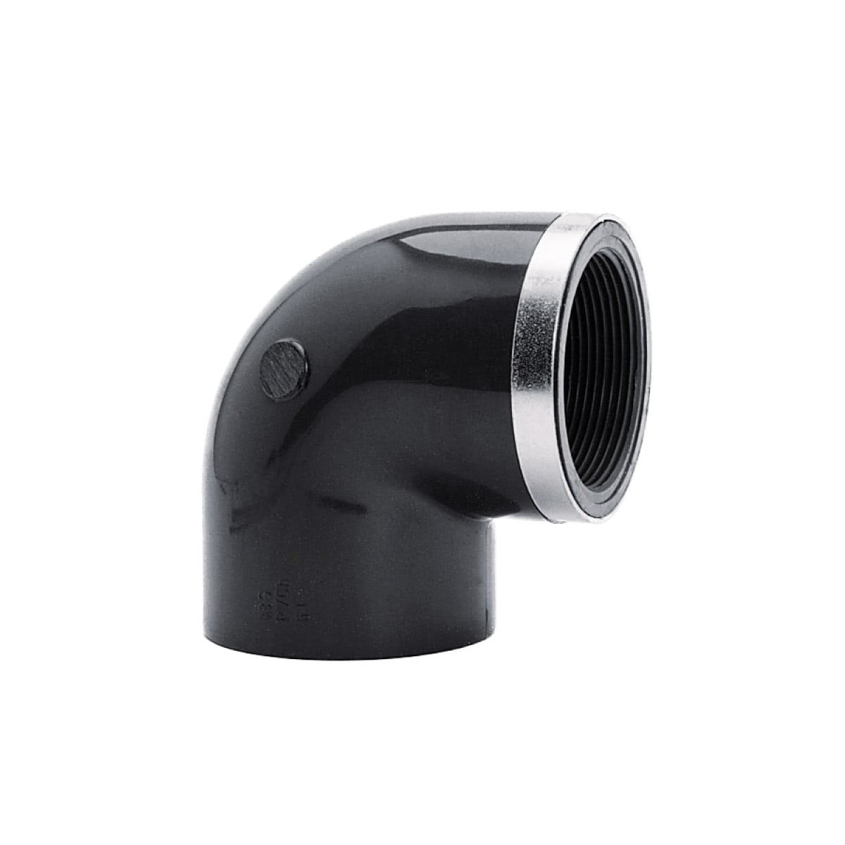 PVC Winkel 90° d32 x 1" IG verstärkt grau - Hytek Pool Shop
