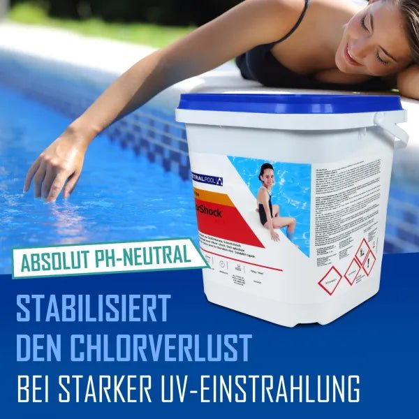 Schock Chlor Granulat zur schnellen Pool Desinfektion - Hytek Pool Shop