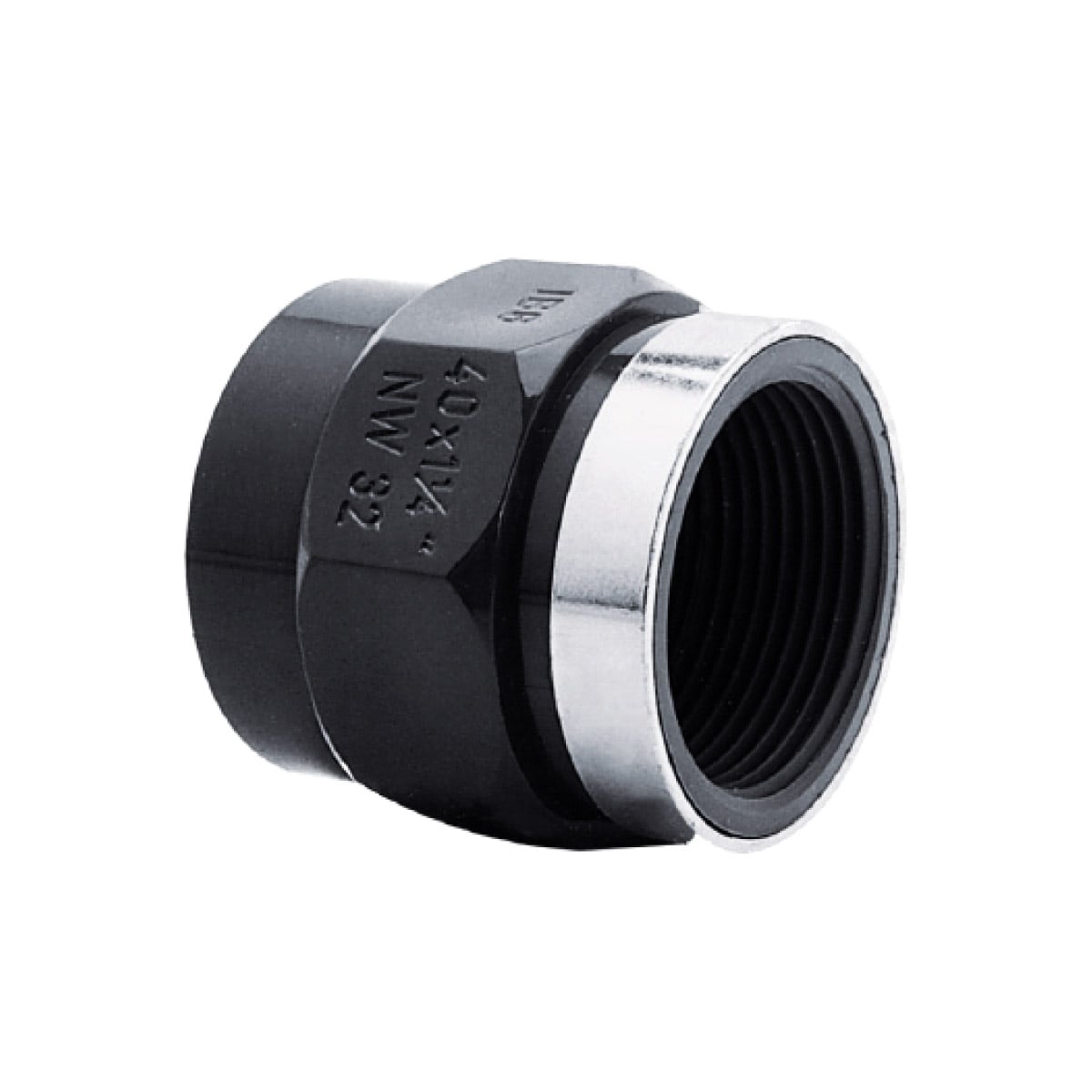 Übergangsmuffe verstärkt IG 40-1 1/4" PN16 grau - Hytek Pool Shop