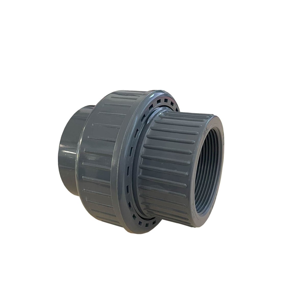 Verschraubung Typ Klebe IG 32-1" PN10 grau - Hytek Pool Shop